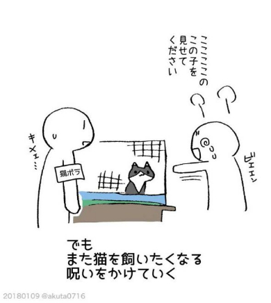 猫を飼うのは大変 イラスト 幸せだったか