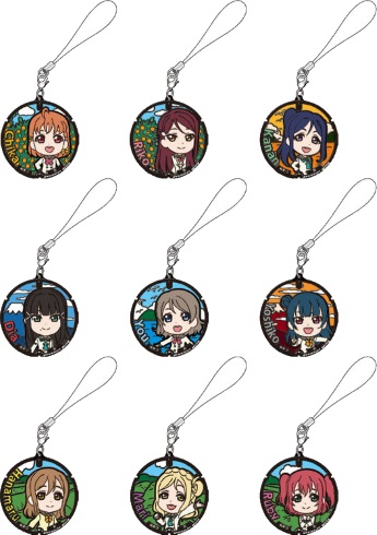 ラブライブ！サンシャイン‼　沼津マンホールステンドグラスキーホルダー　全10種 ラブライブ！サンシャイン!! ステンドグラスキーホルダー 沼津