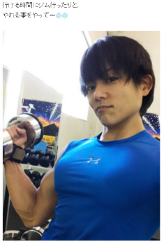 杉浦太陽　筋トレ　ジム　筋肉