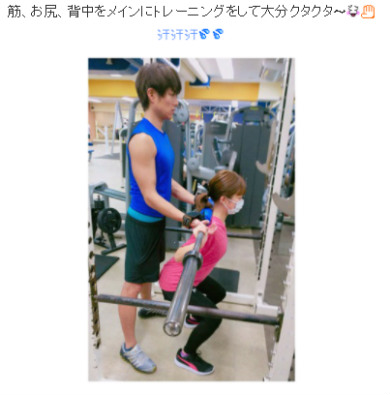 辻希美　杉浦太陽　筋トレ　ジム　筋肉