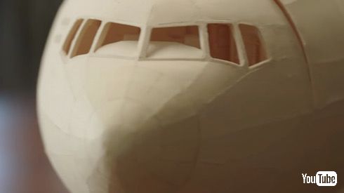 ボーイング777 ペーパークラフト 紙技