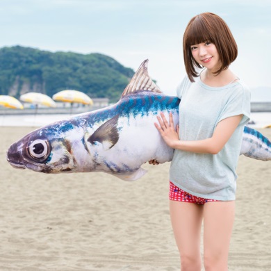 鯖 クッショ 巨大 180センチ ヴィレッジヴァンガード