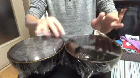 サランラップ ラーメン丼 太鼓