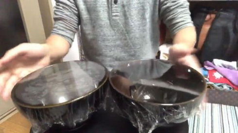 サランラップ ラーメン丼 太鼓