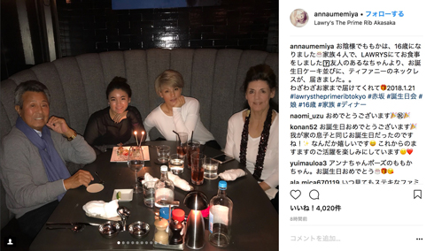 梅宮アンナ 誕生日 梅宮辰夫