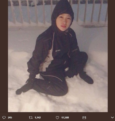 川栄李奈 雪 Twitter