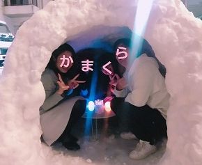 雪まつり　東京　都心　雪だるま　雪像　オブジェ　かまくら　2018