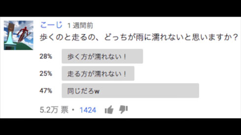 雨のときは『歩く』『走る』のどちらが、ぬれにくいの？