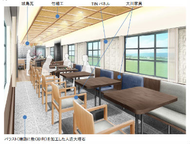 西鉄 観光列車 内装