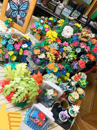 おじいちゃん 作品 折り紙 お花 アート