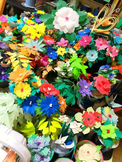 おじいちゃん 作品 折り紙 お花 アート