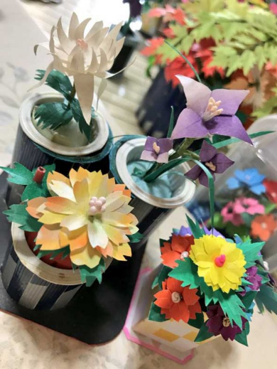 おじいちゃん 作品 折り紙 お花 アート