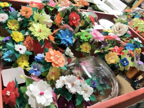 おじいちゃん 作品 折り紙 お花 アート