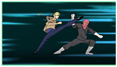 悪者と戦う候補者