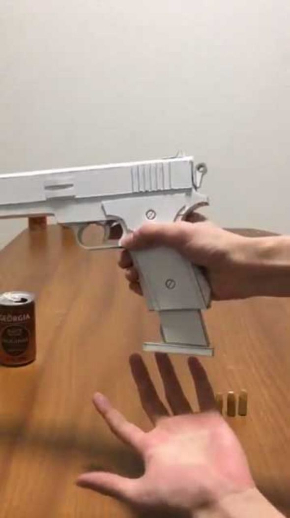 おもちゃ 拳銃 紙 工作 鉄砲