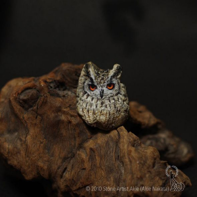 ストーンアート 石 コラボワーク 動物 作品