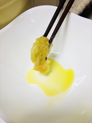 餅 アヒージョ