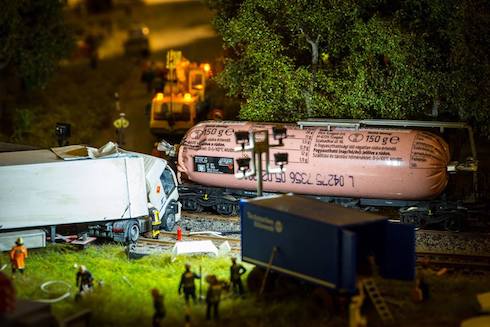 ソーセージのミニチュア写真