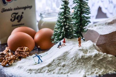 ホットケーキのミニチュア写真