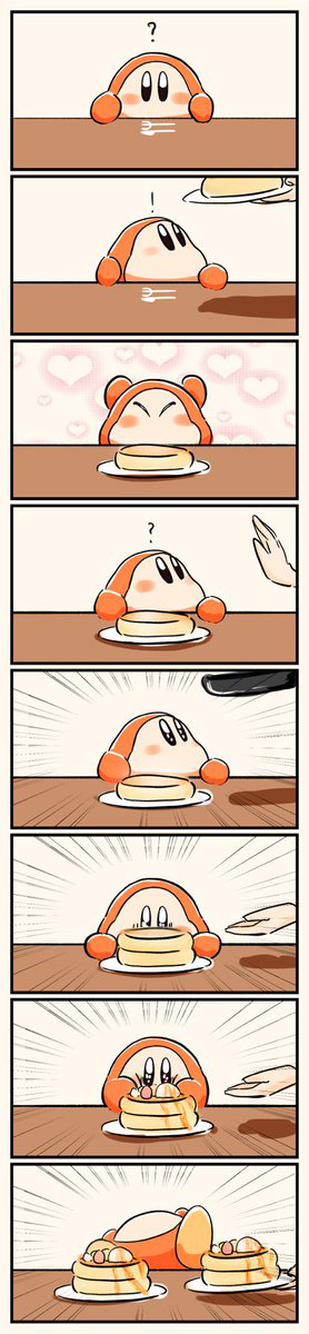 ワドルディ パンケーキ 漫画 かわいい 星のカービィ