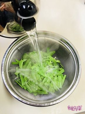 ねとめし ニラ にら お浸し 卵黄 おつまみ