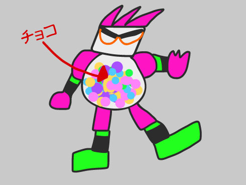 男の子向けチョコレートのイメージ