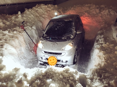 雪かき 車 福井
