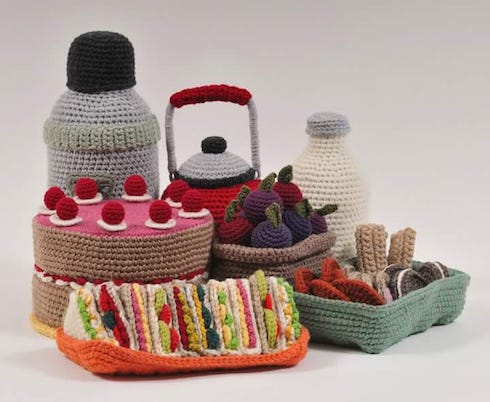 ランチセットのあみぐるみ