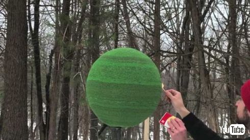 マッチ 球 燃やす 炎上