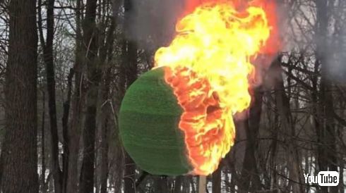 マッチ 球 燃やす 炎上