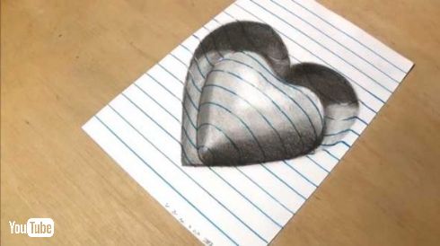 浮いて見える 3D アート イラスト vamosart