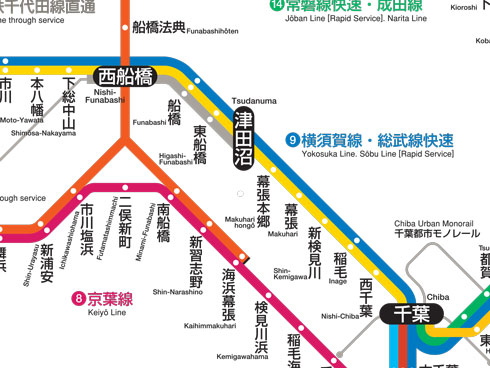 総武本線路線図