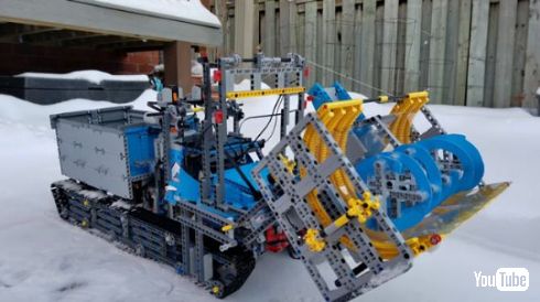 LEGO レゴ 除雪機 雪かき車 制作