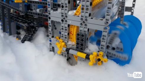 LEGO レゴ 除雪機 雪かき車 制作