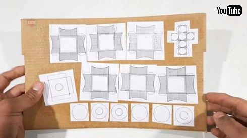 ダンボール ルービックキューブ 製作 動画 テンプレート