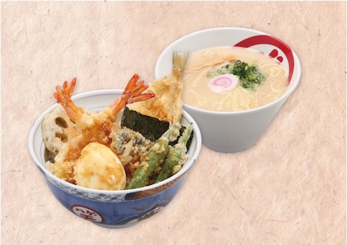 天丼とラーメン