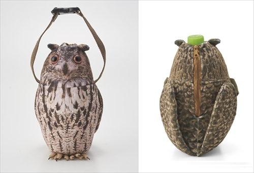 フクロウのペットボトルケース