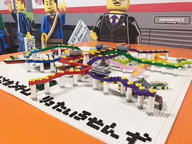 立体模型の斜め方向からの写真