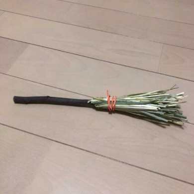 チンチラ ホウキ 掃除 作ってみた