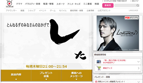 石橋貴明 とんねるずのみなさんのおかげでした