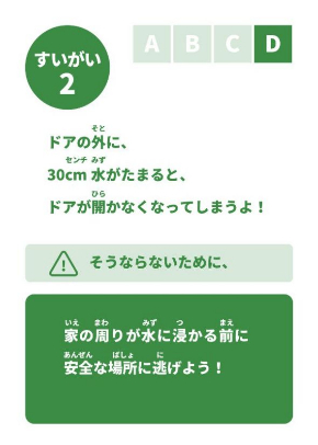 このつぎなにがおきるかな？ 防災カードゲーム 国土交通省 津波 水害