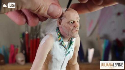 バック・トゥ・ザ・フューチャー ドク フィギュア ハンドメイド メイキング動画