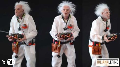 バック・トゥ・ザ・フューチャー ドク フィギュア ハンドメイド メイキング動画