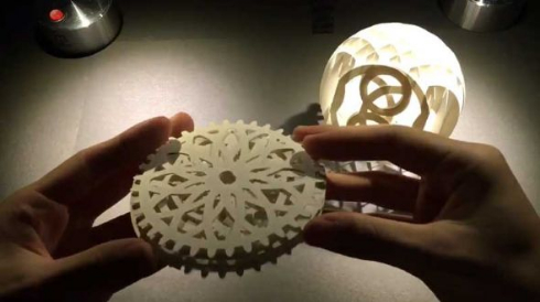 ポップアップカード 歯車 アート 月本せいじ