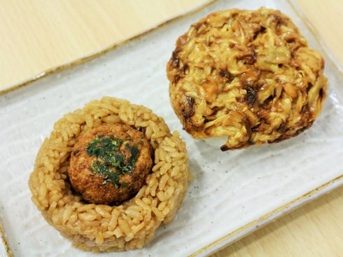 おにぎり　たこ焼き　お好み焼き　ローソンストア100