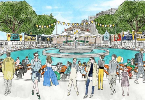 ヒビヤガーデン 2018 日本最大級 日本最速級 ビアガーデン 日比谷公園