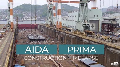 三菱重工 豪華客船 タイムラプス