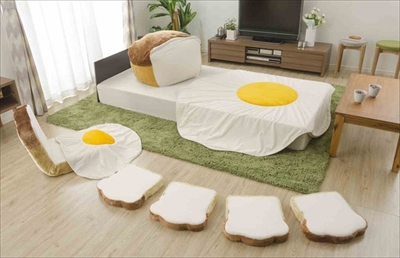 食パンビーズクッション