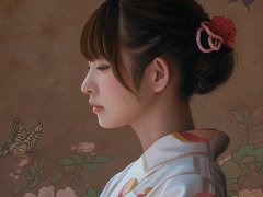 写真と見間違うほどリアルな油絵の人物画に驚きと称賛の声