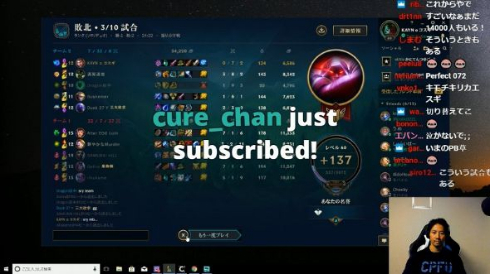 ケイン・コスギ ゲーム実況 LoL Twitch パーフェクトボディー サブスク